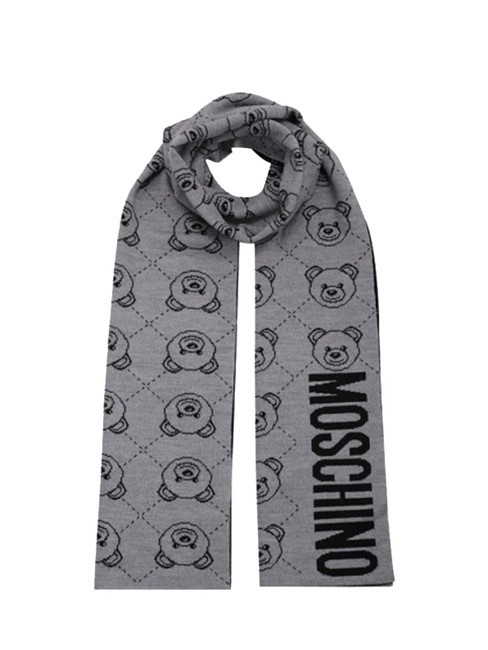 MOSCHINO TEDDY ROMBI Écharpe en laine mélangée noir - Écharpes