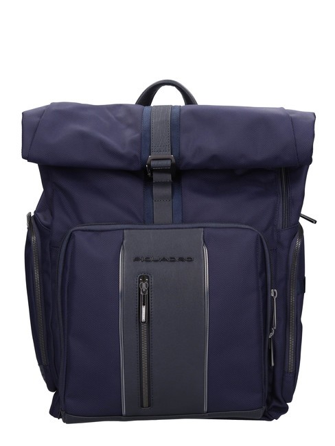 PIQUADRO BRIEF 2 Sac à dos à roulettes, support pour ordinateur portable 15,6" bleu - Sacs à dos pour ordinateur portable