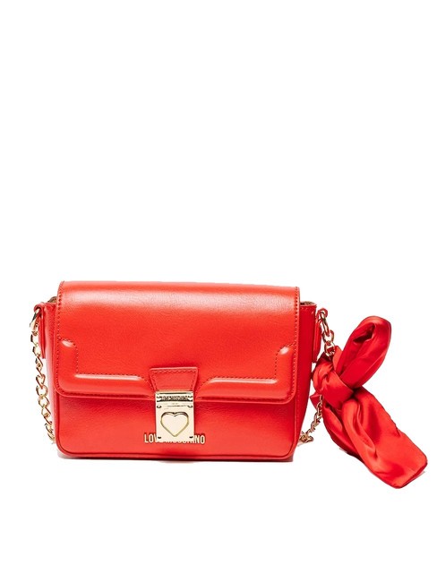 LOVE MOSCHINO FIOCCO Mini sac à bandoulière  ROUGE - Sacs pour Femme