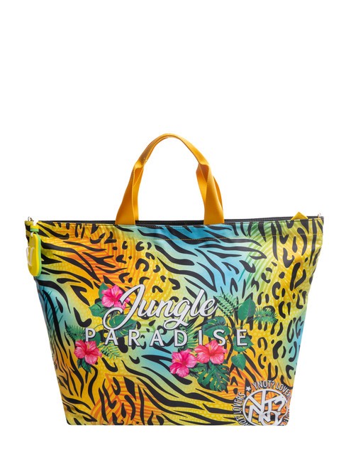 YNOT JUNGLE PARADISE Grand sac shopping de plage jaune - Sacs pour Femme