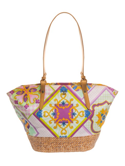 YNOT SICILY Grand sac shopping de plage violet - Sacs pour Femme