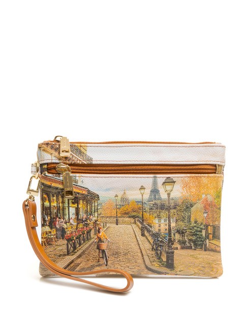 YNOT YESBAG Pochette avec manchette et poche Paris romantique - Sacs pour Femme