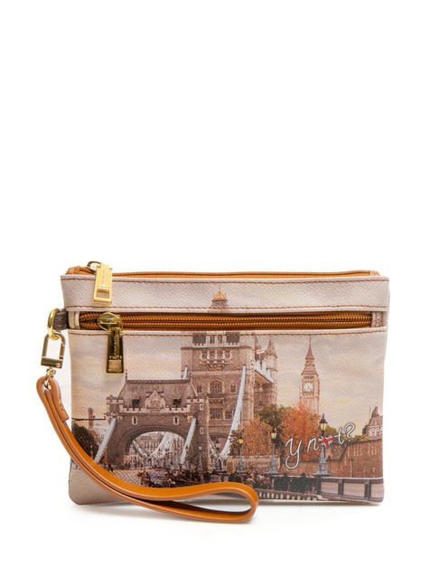 YNOT YESBAG Pochette avec manchette et poche les taxis de Londres - Sacs pour Femme