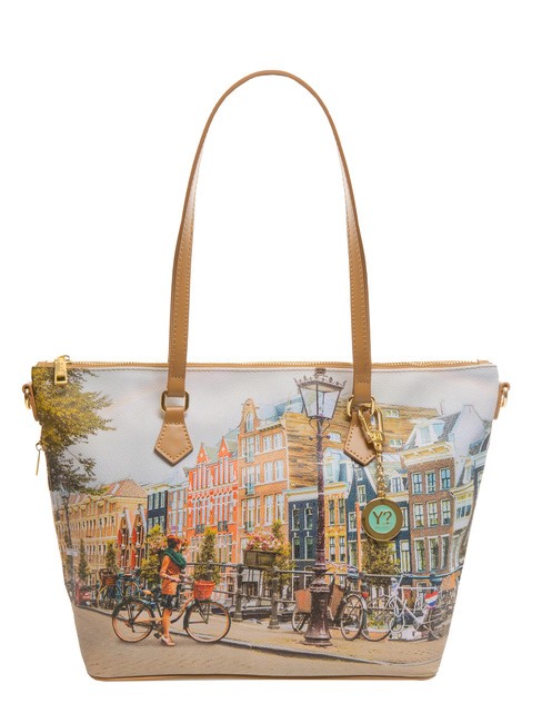 YNOT YESBAG Sac shopping avec bandoulière arc en ciel d'Amsterdam - Sacs pour Femme