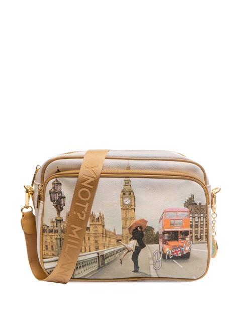 YNOT YESBAG Sac bandoulière facteur avec poche amour de Londres - Sacs pour Femme