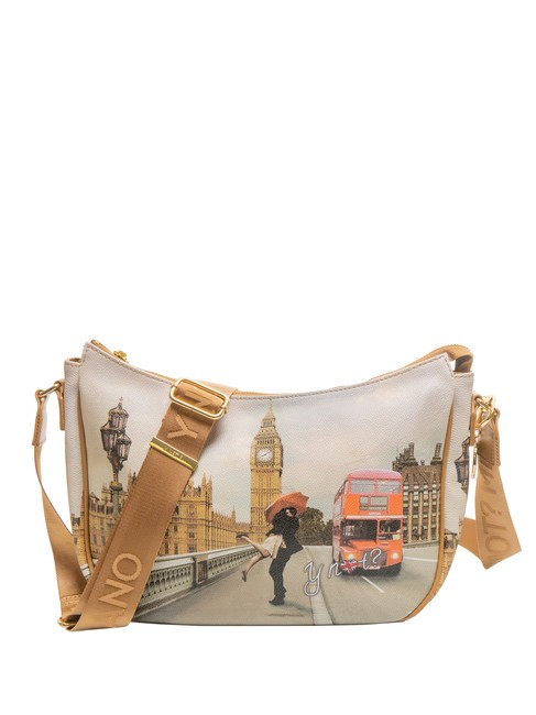 YNOT YESBAG Sac hobo avec poche arrière amour de Londres - Sacs pour Femme