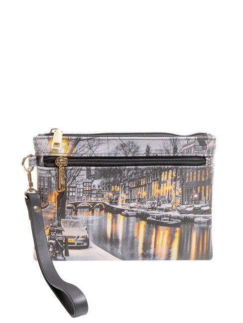 YNOT YESBAG Pochette enveloppe avec polysérine neige d'Amsterdam - Sacs pour Femme