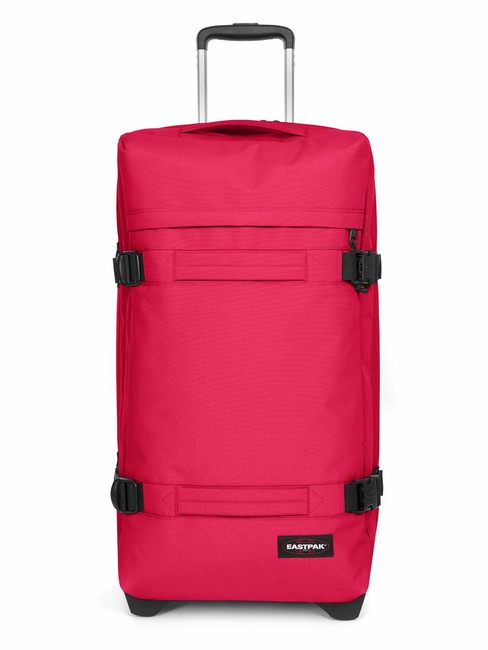 EASTPAK TRANSIT'R M Chariot de taille moyenne rose fraise - Valises Semi-rigides