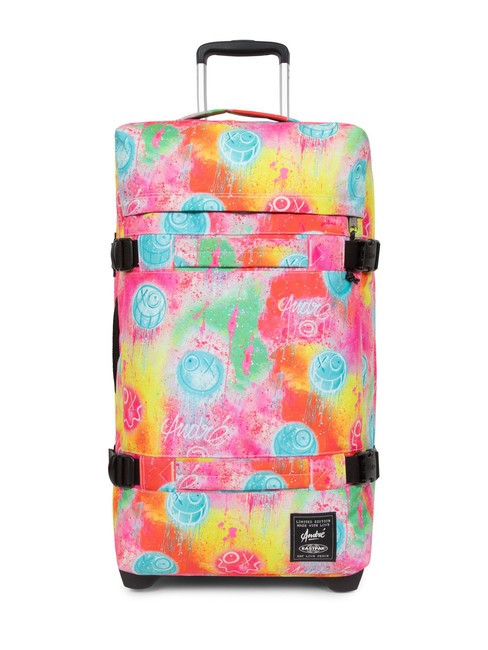 EASTPAK TRANSIT'R L x Andrè Grand chariot nuages fluo - Valises Semi-rigides