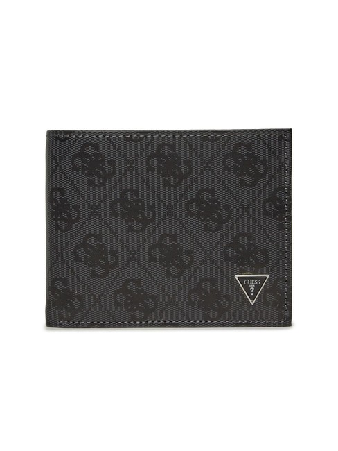 GUESS MITO Portefeuille en cuir avec porte-monnaie NOIR - Portefeuilles Homme