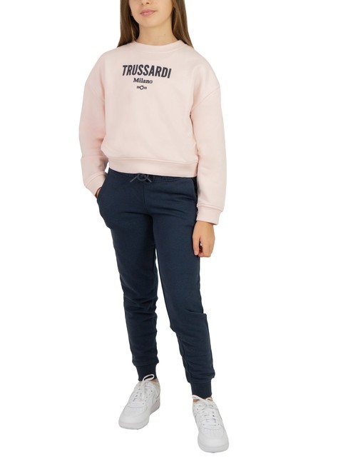 TRUSSARDI KREBS Survêtement sweat et pantalon rose/marine - Survêtements pour enfants