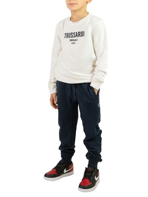 TRUSSARDI SCHULIT Survêtement sweat et pantalon blanc cassé/bleu marine - Survêtements pour enfants