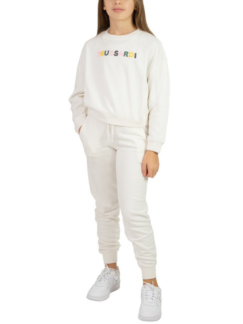 TRUSSARDI STORK Survêtement sweat et pantalon blanc cassé/blanc cassé - Survêtements pour enfants