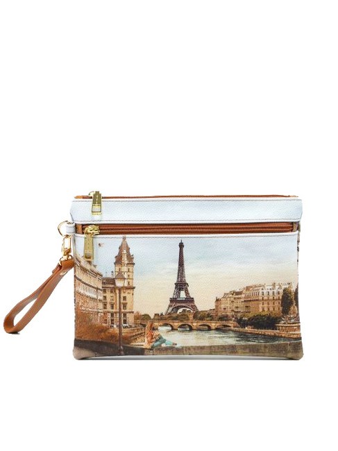 YNOT YESBAG Pochette enveloppe avec polysérine fille eiffel - Sacs pour Femme