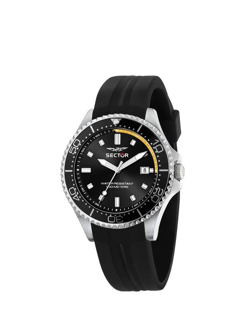 SECTOR 230  Horloge heure et date Noir - Montres