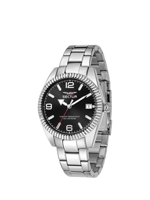 SECTOR 240  Horloge heure et date Noir - Montres