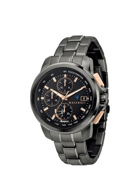 MASERATI SUCCESSO SOLAR Montre chronographe avec date bronze à canon - Montres