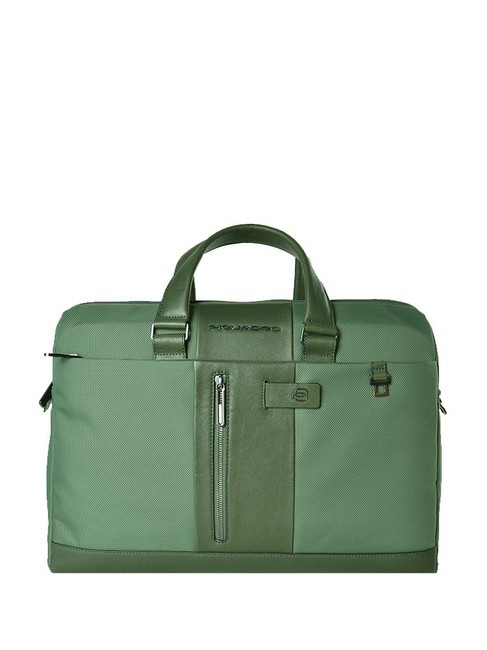 PIQUADRO BRIEF 2 Mallette PC 15.6" VERT - Porte Documents Travail