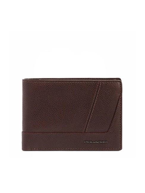 PIQUADRO CARL Portefeuille compact en cuir MORO - Portefeuilles Homme