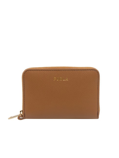 FURLA GARDENIA Petit portefeuille en cuir zippé Brandy - Portefeuilles Femme