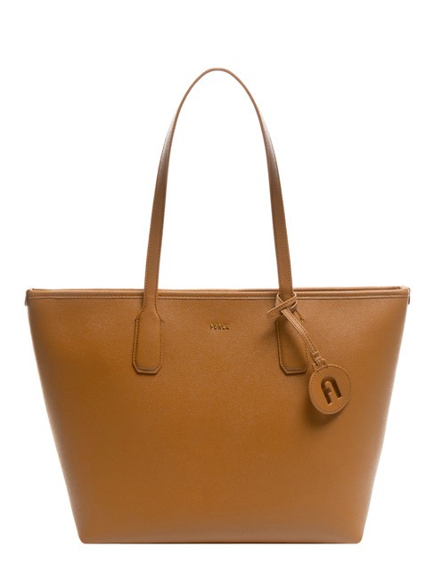 FURLA CLASSIC Sac cabas en cuir imprimé Andromeda Brandy - Sacs pour Femme