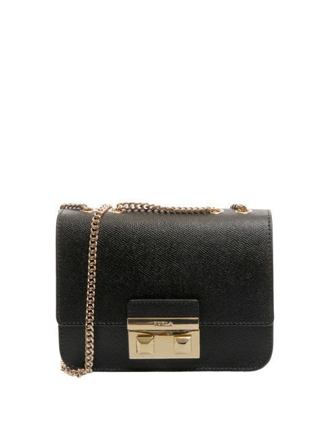 FURLA BELLA  Mini sac bandoulière, en cuir Noir - Sacs pour Femme