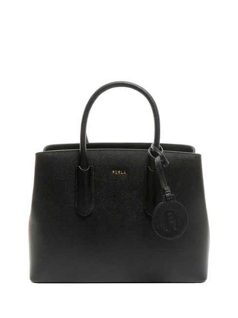 FURLA TESSA Sac cabas en cuir imprimé Andromeda Noir - Sacs pour Femme