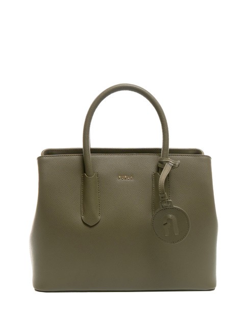 FURLA TESSA Sac cabas en cuir imprimé Andromeda sage - Sacs pour Femme