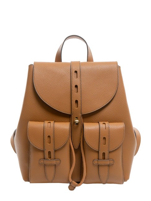 FURLA GARDENIA Sac à dos en cuir imprimé Keria Brandy - Sacs pour Femme