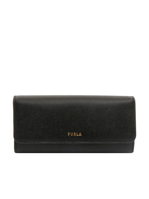 FURLA GARDENIA Grand portefeuille en cuir St androm Noir - Portefeuilles Femme