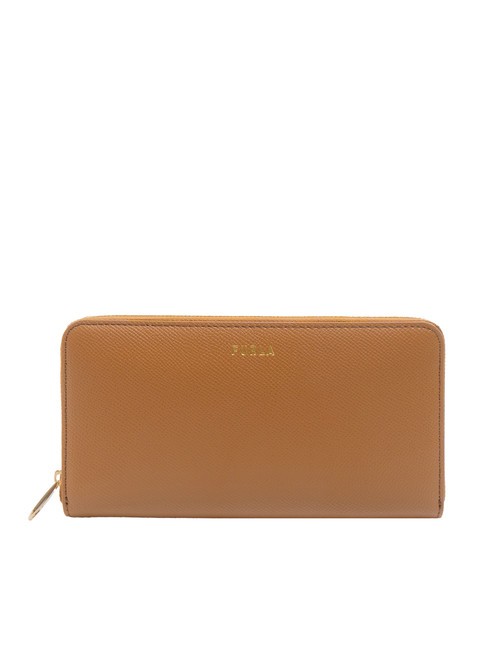 FURLA GARDENIA Grand portefeuille en cuir zippé Brandy - Portefeuilles Femme