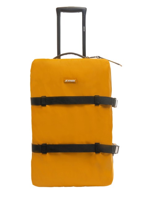 KWAY BLOSSAC  Chariot étanche moyen jaune inca/noir pur - Valises Semi-rigides