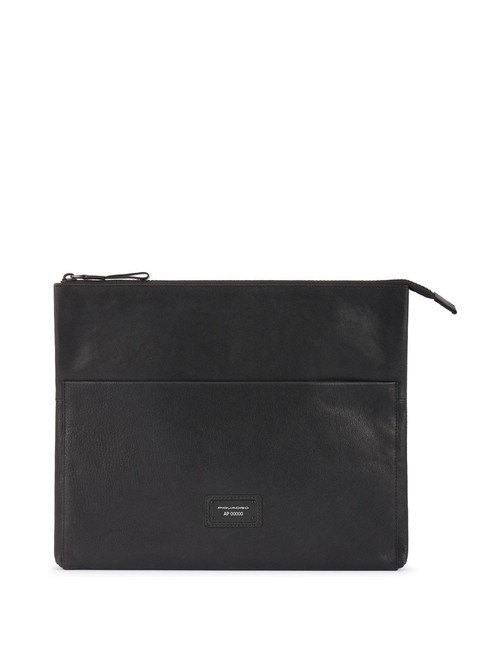 PIQUADRO HARPER Pochette plate en cuir Noir - Étui pour tablette & Organiseur