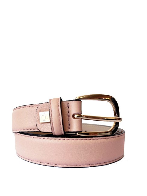 PIQUADRO CIRCLE Ceinture en cuir raccourcissable rose/jaune - Ceintures