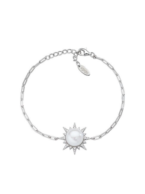 AMEN SOLE Bracelet en argent avec perle rhodium - Bracelets