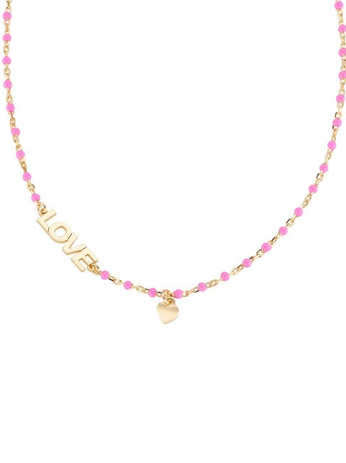 AMEN AMORE Collier en argent avec pierres or - Colliers