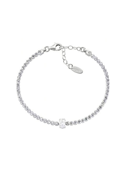 AMEN TENNIS Bracelet avec zircons blancs rhodium - Bracelets