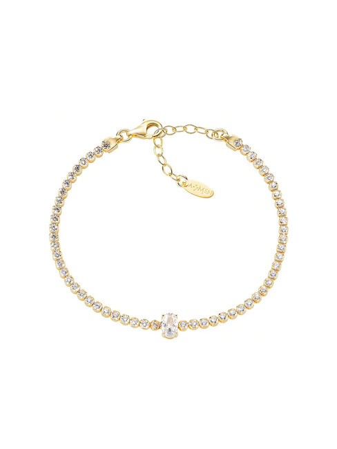 AMEN TENNIS Bracelet avec zircons blancs or - Bracelets