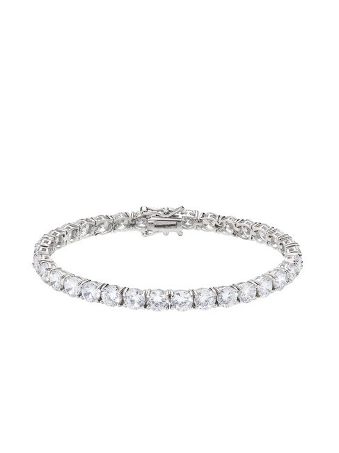 AMEN DIAMONDS Bracelet en argent avec zircons rhodium - Bracelets