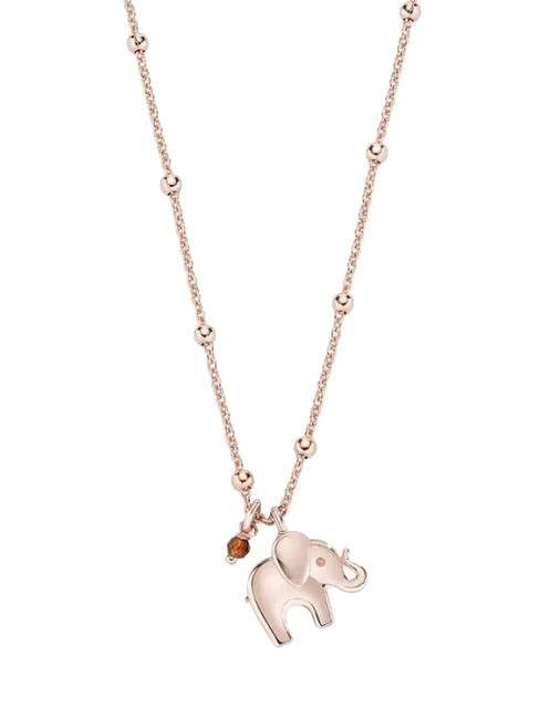 AMEN ANIMALIER Collier en argent avec bébé éléphant Rose - Colliers