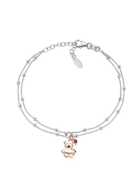 AMEN AMORE Bracelet en argent avec breloque ours rhodium/rosé - Bracelets