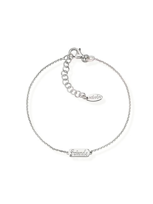 AMEN AMORE  Bracelet étiquette AMIS rhodium - Bracelets