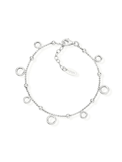 AMEN ELEMENTI Bracelet avec breloques cercles rhodium - Bracelets