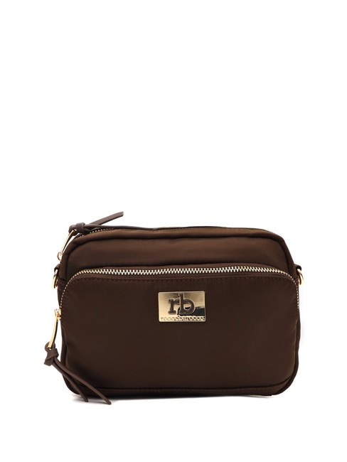 ROCCOBAROCCO GLORIA Petit sac bandoulière avec poche marron foncé - Sacs pour Femme