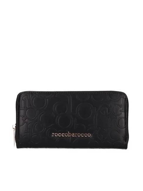 ROCCOBAROCCO BELLA Grand portefeuille zippé autour noir - Portefeuilles Femme