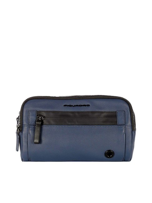 PIQUADRO CHARLIE Pochette en cuir bleu - Sacs banane