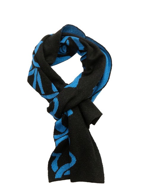 MOSCHINO HEARTS LUREX Foulard noir/bleu - Écharpes