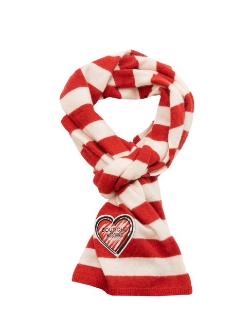 MOSCHINO BOUTIQUE STRIPES Foulard blanc/rouge - Écharpes