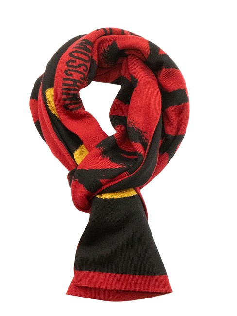 MOSCHINO BOUTIQUE HEARTS Foulard rouge - Écharpes