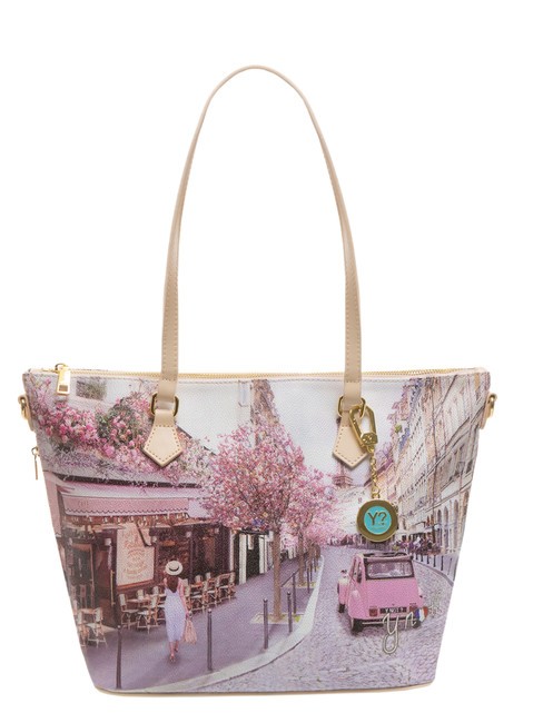 YNOT YESBAG Sac shopping avec bandoulière café parisien - Sacs pour Femme